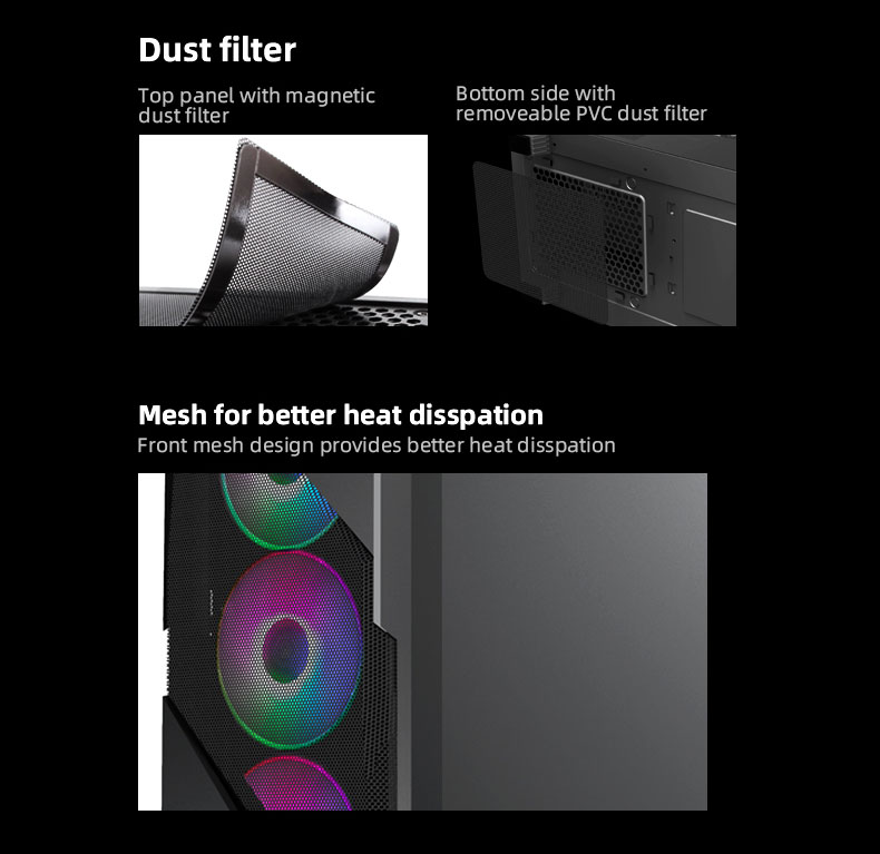 Gamemax Revolt Black Gaming Computer Case